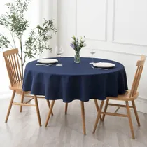 Comprar Manteles Redondos Para Mesas Circulares De 177 Cm En Azul Os