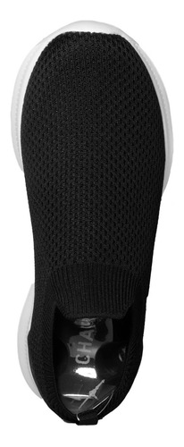 Imagen 4 de 7 de Tenis Charly Casual Elástico Slipon 1086146 Negro Unisx Gnv®