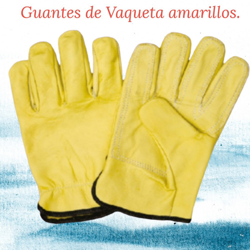 Guantes De Vaqueta Tipo Ingeniero Cuero Cerdo 