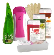 Comprar Kit Depilación Calentador + Ceras + Bandas Depilación + Gel