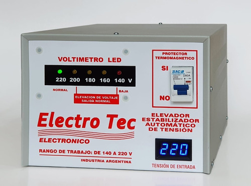 Elevador Automático Tensión 20 Kva R 140v 80 A Estabilizador