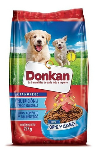 Imagen 2 de 2 de Alimento Para Perros Donkan Carne Y Cereales 22kg