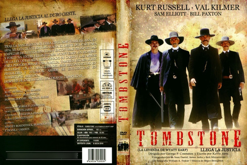 Tombstone - Los Justicieros - Kurt Russell - Val Kilmer Dvd