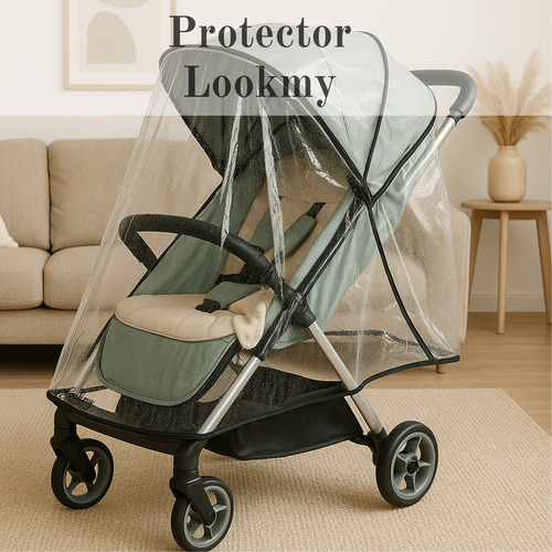 Protector Lluvia Cochecito Bebe Lookmy | Cobertor De Lluvia En Pvc Transparente | Protector Universal De Lluvia Y Viento