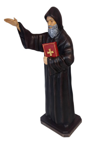 Estatua San Charbel Santo Impresión 3d Color Negro
