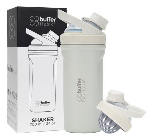 Botella Shaker Buffer Flask Malibu 700 Ml Acero Inox Térmica