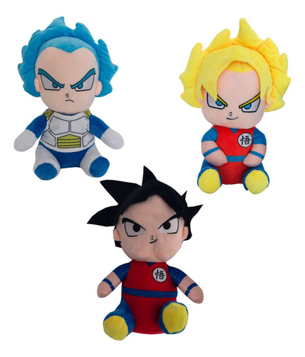 Peluche Goku Vegeta Ssj Dragon Ball Felpa Modelo A Escoger