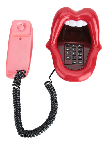 Teléfono De Escritorio En Forma De Lengua Wx-3203#
