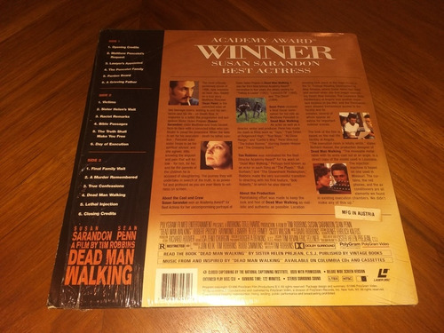 Imagen 3 de 3 de Dead Man Walking Susan Sarandon Sean Penn Laser Disc Doble