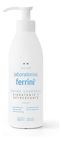 Crema Corporal Ferrini Hidratante Y Refrescante 300ml