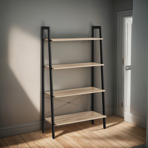 Librería En Forma De Árbollls144b50 Color Marrón Camello Negro