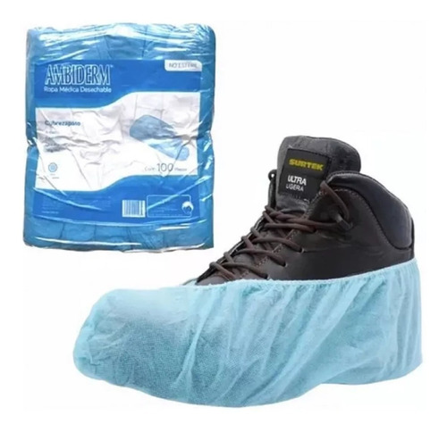 Cubrezapato Desechable Medico Ambiderm 100 Piezas