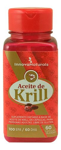 Innovanaturals Aceite De Krill Cápsulas Salud Cardiovascular Sabor No