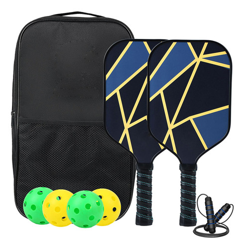 Raquetas De Pickleball, 4 Pelotas, Con Saltar La Cuerda