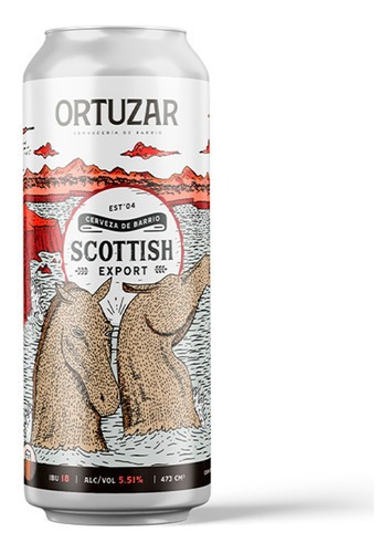 Cerveza Artesanal Ortuzar Scottish Export - Lata 473ml