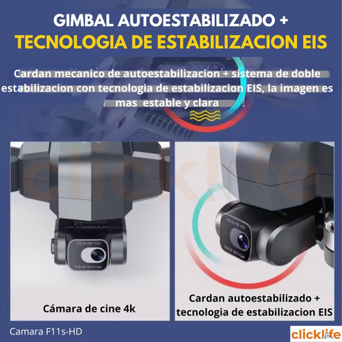 Dron F11 4k Pro 5g Wifi Con Eis 1200m Rc Con Cámara 1 Pila