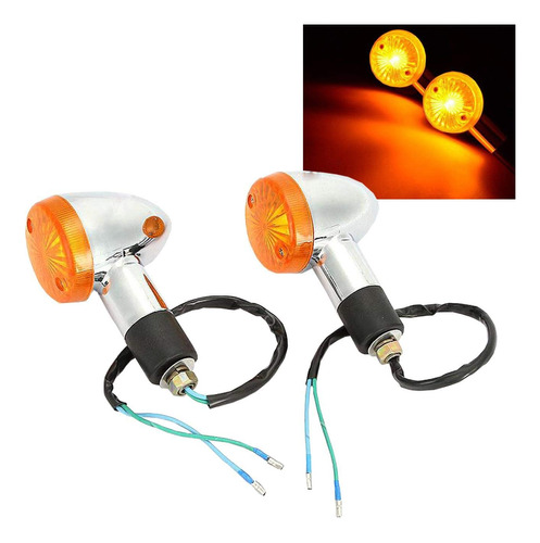 Luces Intermitentes De Motocicleta 2 Unids Universal Panhead