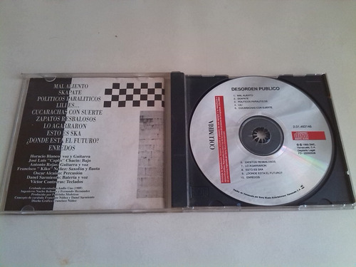 Cd Desorden Publico Varios Original
