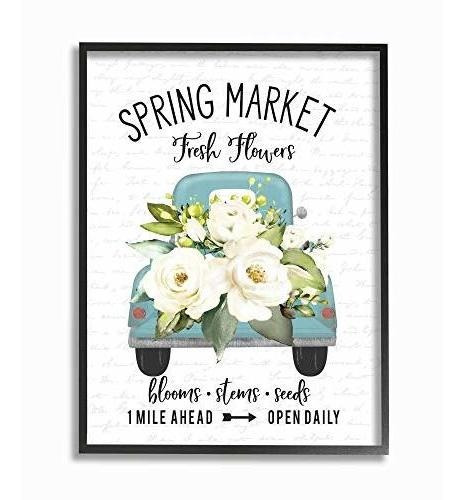 Stupell Industries Spring Market Camión Con Arte De Pared De