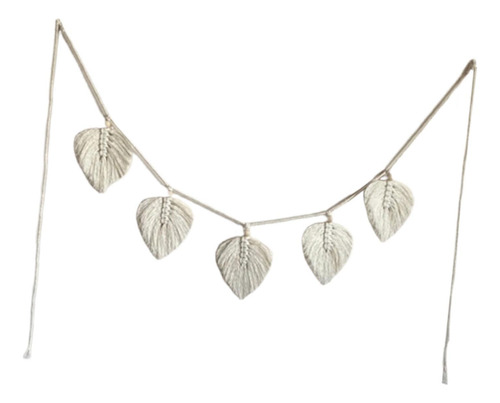 Tapiz De Macramé Para Colgar En La Pared, Diseño De Hojas