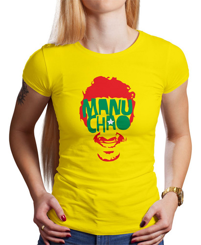 Polo Dama Manu Chao Face (d0654 Boleto.store)