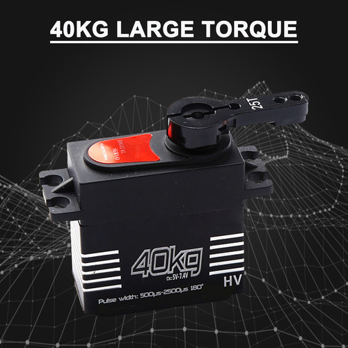 Servo Para Carro Rc De 40 Kg Digital Metal Gear Large Waterp