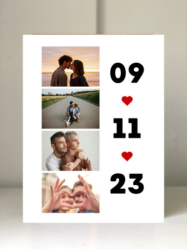 Cuadro Spotify Novios Aniversario Regalo 30x40cm Varios Mode Modelo 1 Madera