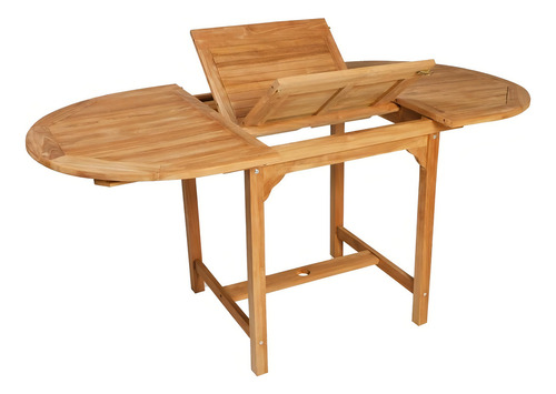 Juego De Comedor De Jardín De 7 Piezas De Madera De Teca Estructura Café