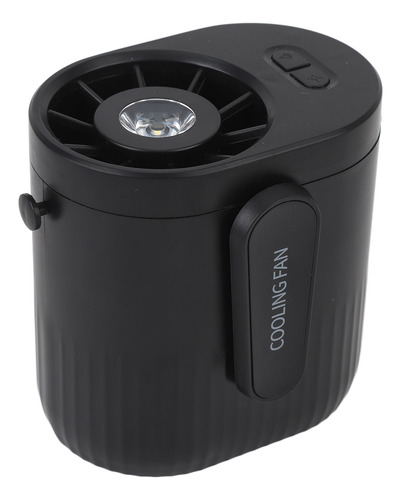 Ventilador Con Clip De Cintura Recargable Negro Negro Profes