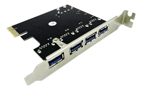 Imagem 5 de 6 de Placa Usb 3.0 4 Portas Pci Express Pci-e Ate 5gbps