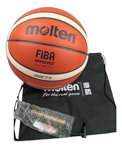 Balón Básquetbol Molten Gg7x Con Bomba De Aire Regalos!!