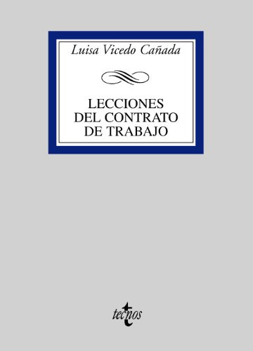 Libro Lecciones Del Contrato De Trabajo De Luisa Vicedo Caña