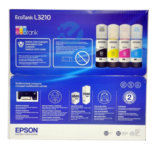 Imagen 4 de 8 de Impresora Multifuncional Epson Ecotank L 3210 Tinta Continua