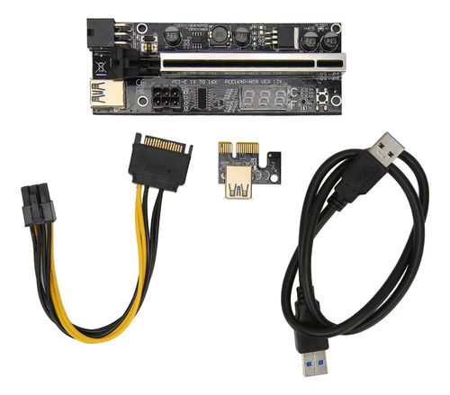 Tarjeta Adaptadora Pcie Riser, 1 A 16 Sensores De Temperatur