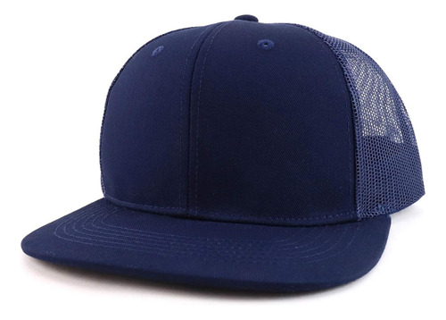 Trendy Shop Gorra Béisbol Snapback Malla Plana Lisa Blanco