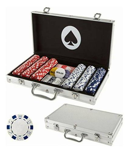 Trademark Poker Maverick 300 Dice Style Poker Chip Set