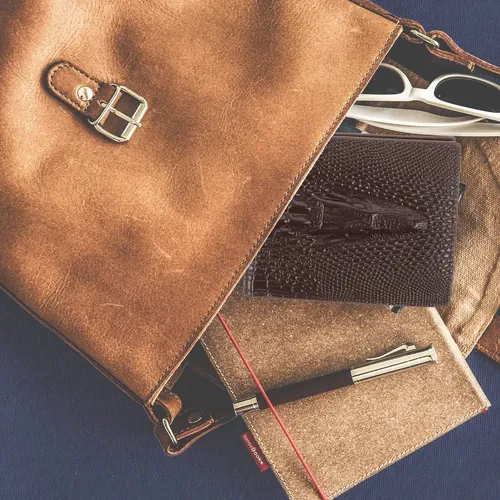 Portable Wallet Bifold Wallet Vintage Wallet Purse Leather