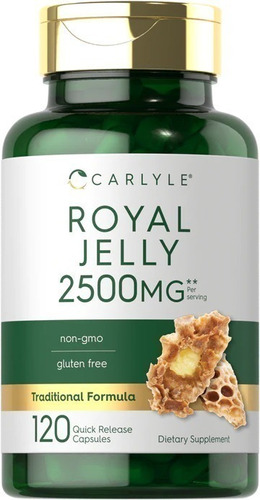 Carlyle | Royal Jelly | Jalea Real | 2500mg | 120 Capsules
