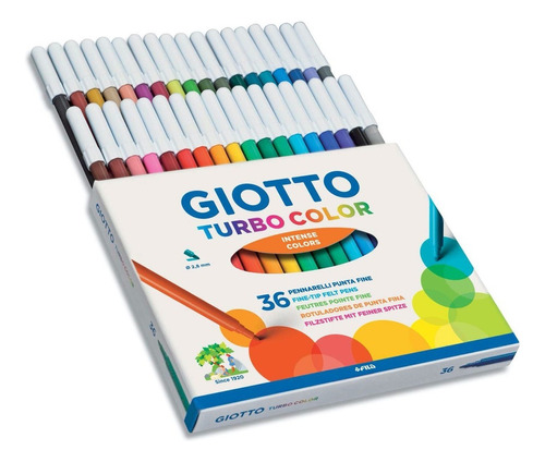 Marcador Escolar Giotto Turbo Color - 36 Colores