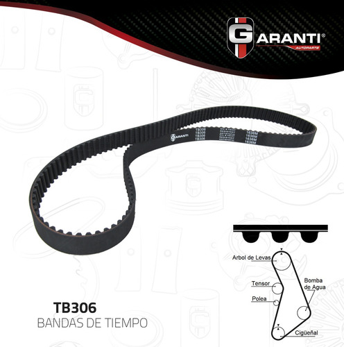 Banda De Tiempo Distribucion Seat Leon 1.8l 2001 Al 2006