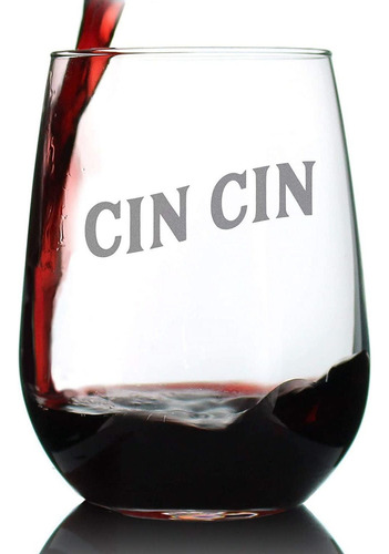 Cin Cin - Italian Cheers - Copa De Vino Sin Tallo - Bon...