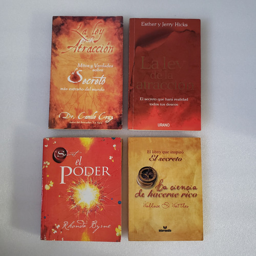 Libros Ley De Atraccion, El Poder, El Secreto, Byme, Wattles (Usado)