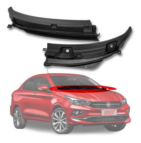 Par Moldura Churrasqueira Fiat Cronos 1.3 8v 2020 Novo
