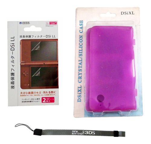 ¡¡¡ Kit Funda De Silicón, Micas Y Correa Nintendo Dsi Xl !!!