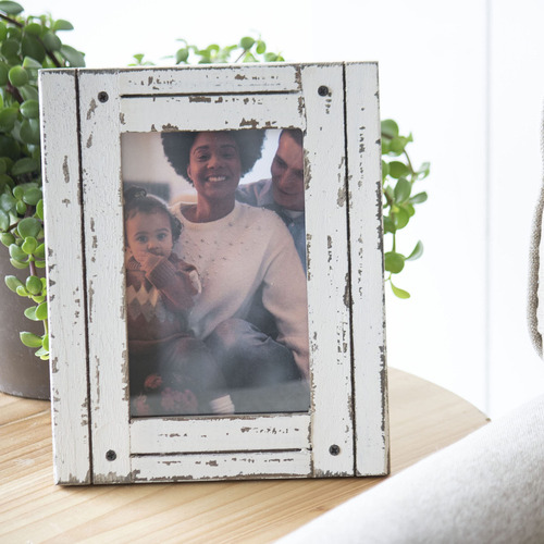 Marco De Fotos Foreside Home & Garden Heartland 4x6 Blanco
