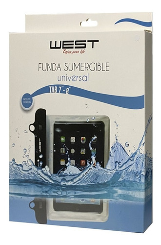 Imagen 4 de 4 de Funda Sumergible Waterproof Para Tablet 7 8 Universal