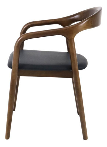 Conjunto 2 Cadeiras De Jantar Estofada Skod Moderna Madeira