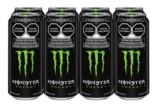 Monster Energy Drink Caja C/8 Latas 473 Mls Bebida Energétic