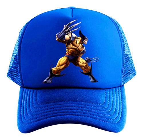 Gorra Trucker X-men Wolverine Series Geeks Blue Mutantes