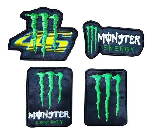 Parches Bordados Bikers Monster Energy